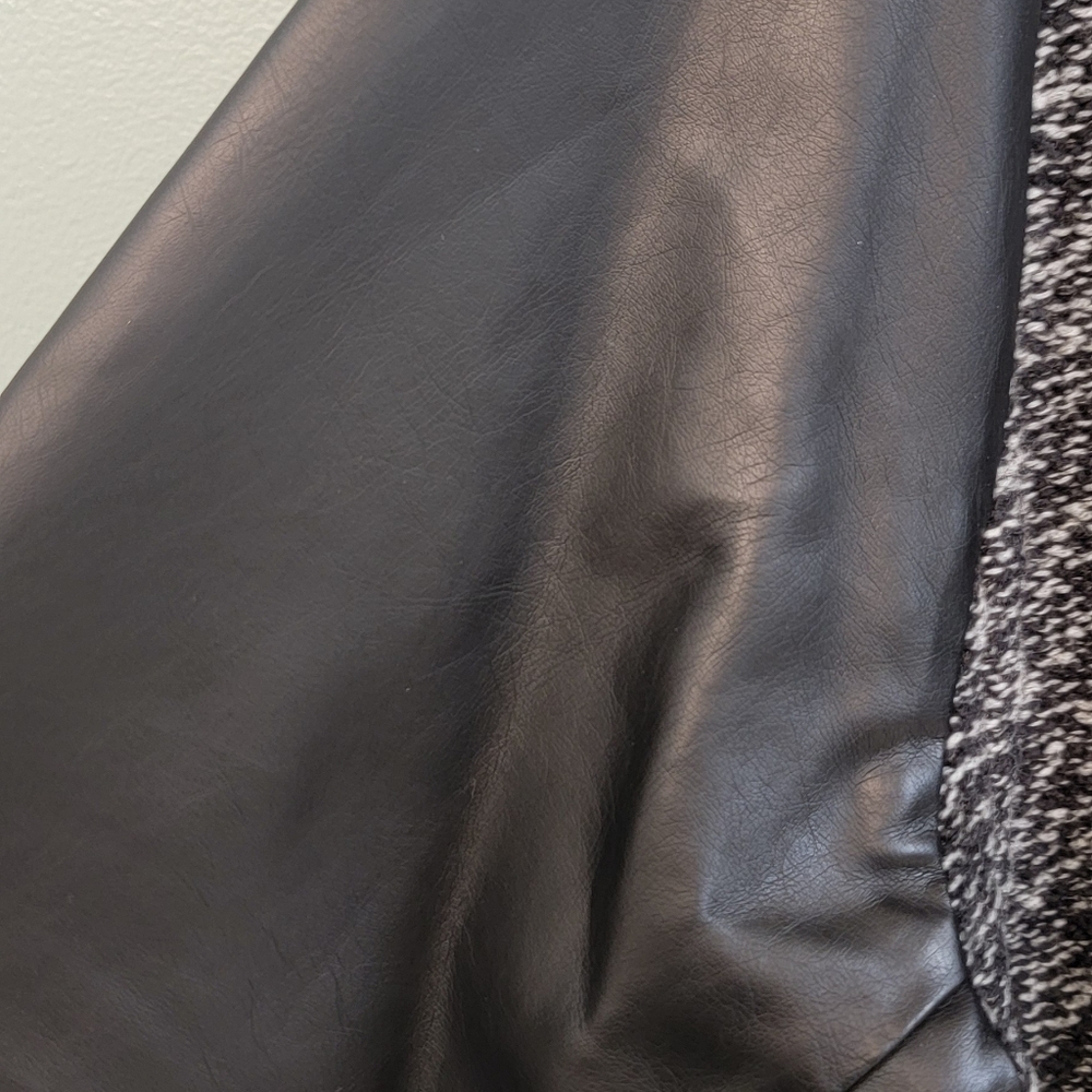 Ralph Lauren Faux‎ Leather Long Tail Mobwife Classic Rockabilly Jacket Womens XL - Picture 5 of 16